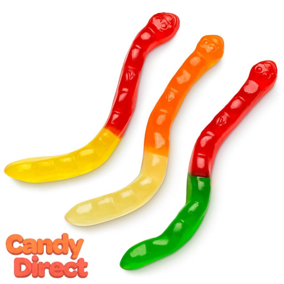 Assorted Fruit Gummi Worms 4 - 5lb