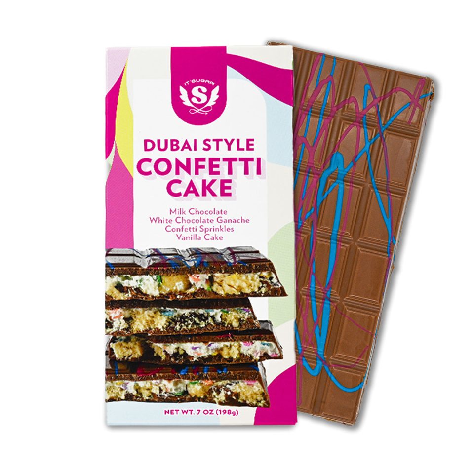IT'SUGAR Confetti Cake Milk Chocolate Bar 7oz