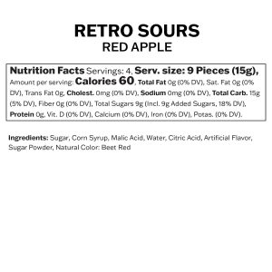 Retro Sours Red Apple